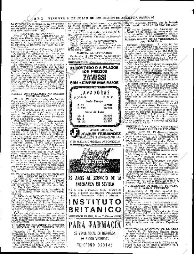 ABC SEVILLA 14-07-1972 página 44