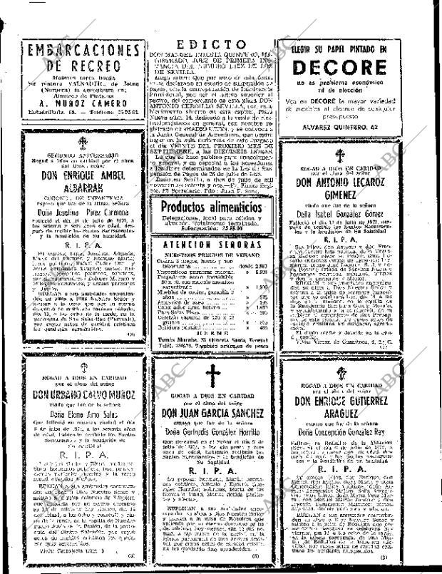 ABC SEVILLA 14-07-1972 página 61