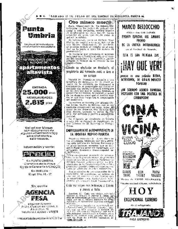 ABC SEVILLA 15-07-1972 página 44