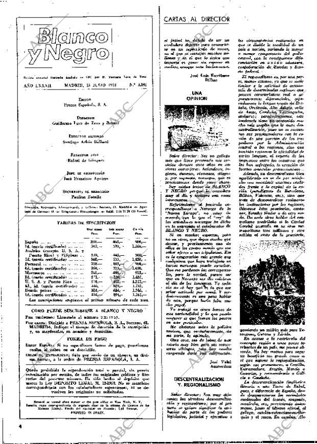 BLANCO Y NEGRO MADRID 15-07-1972 página 4
