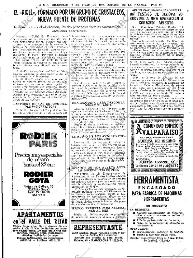 ABC MADRID 19-07-1972 página 47