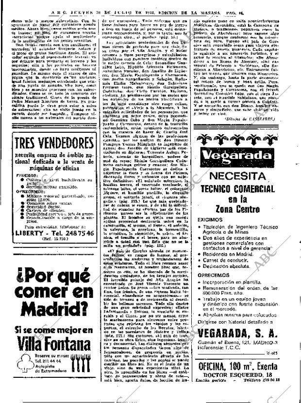 ABC MADRID 20-07-1972 página 44