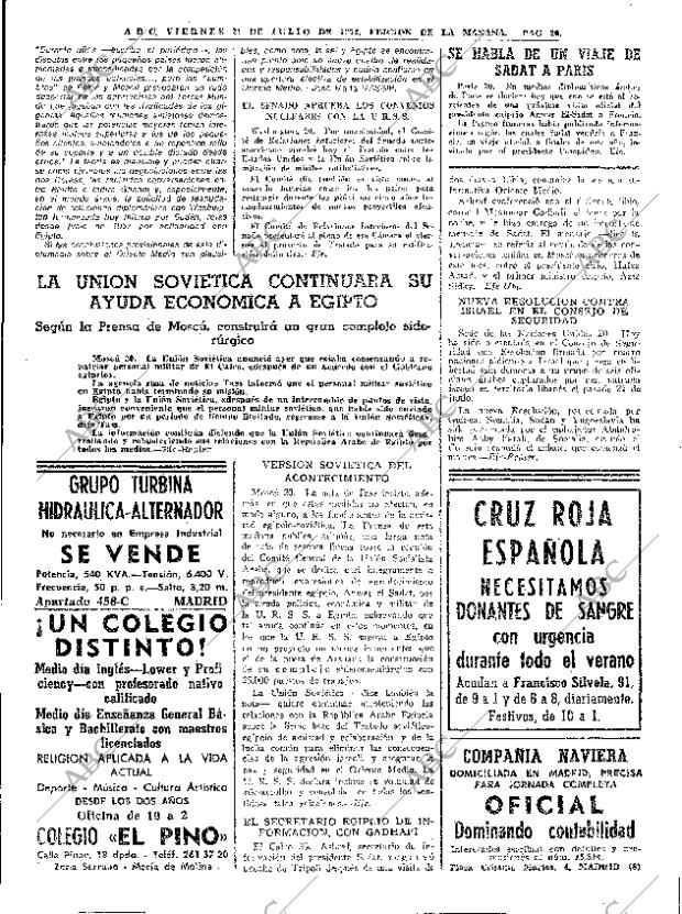 ABC MADRID 21-07-1972 página 20