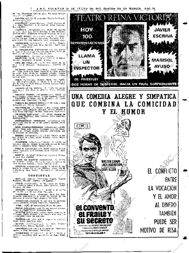 ABC MADRID 21-07-1972 página 71