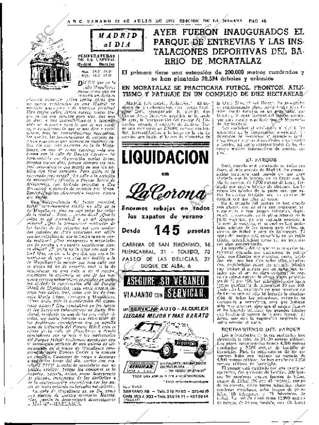 ABC MADRID 22-07-1972 página 43