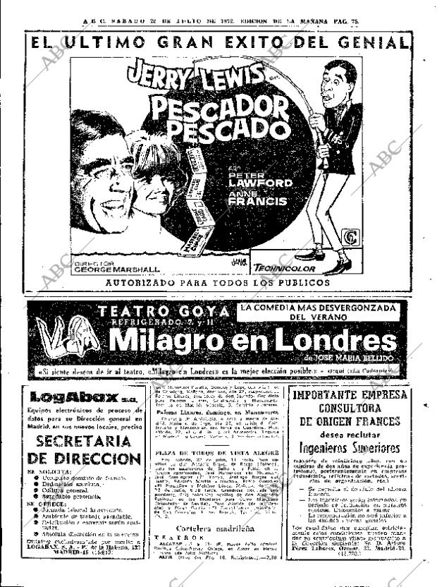 ABC MADRID 22-07-1972 página 75