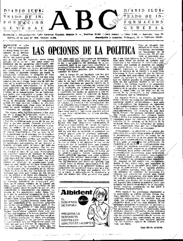 ABC SEVILLA 22-07-1972 página 3