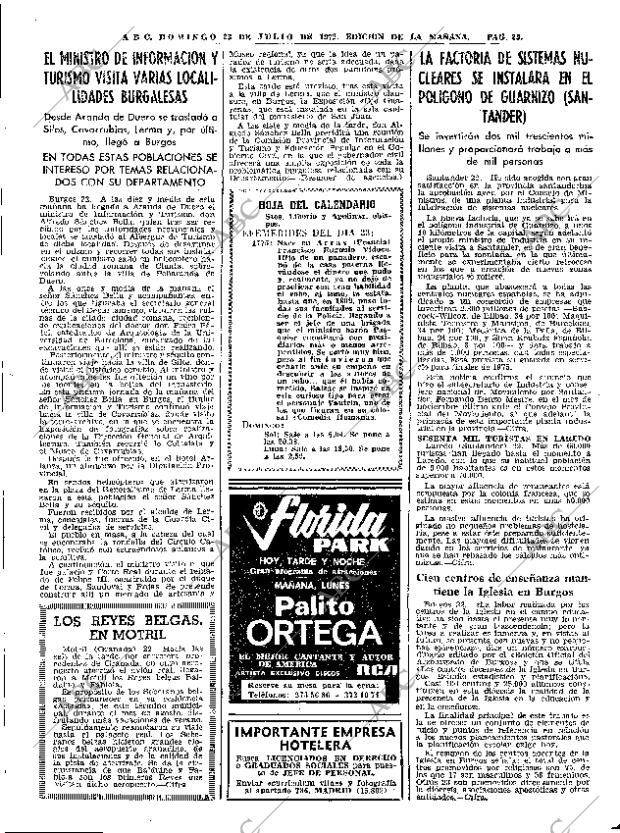 ABC MADRID 23-07-1972 página 25