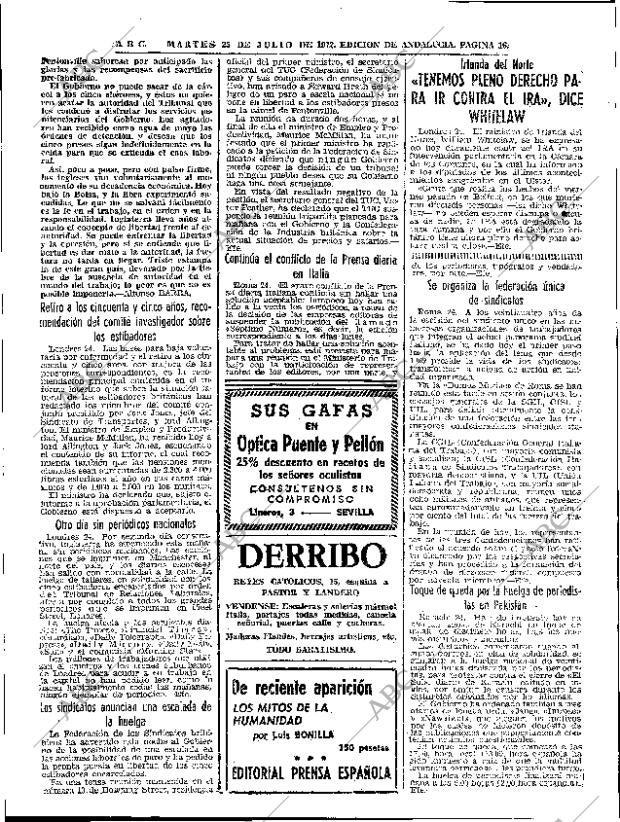 ABC SEVILLA 25-07-1972 página 16