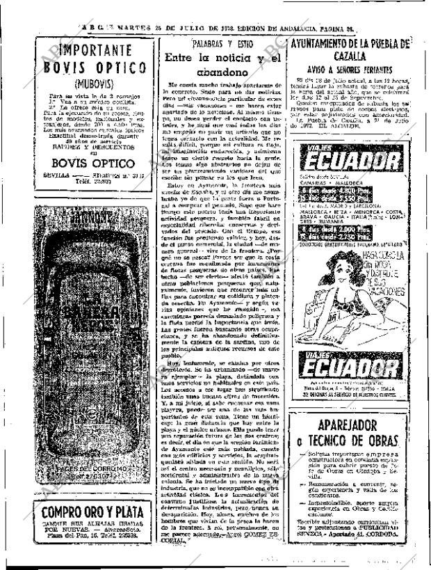 ABC SEVILLA 25-07-1972 página 26
