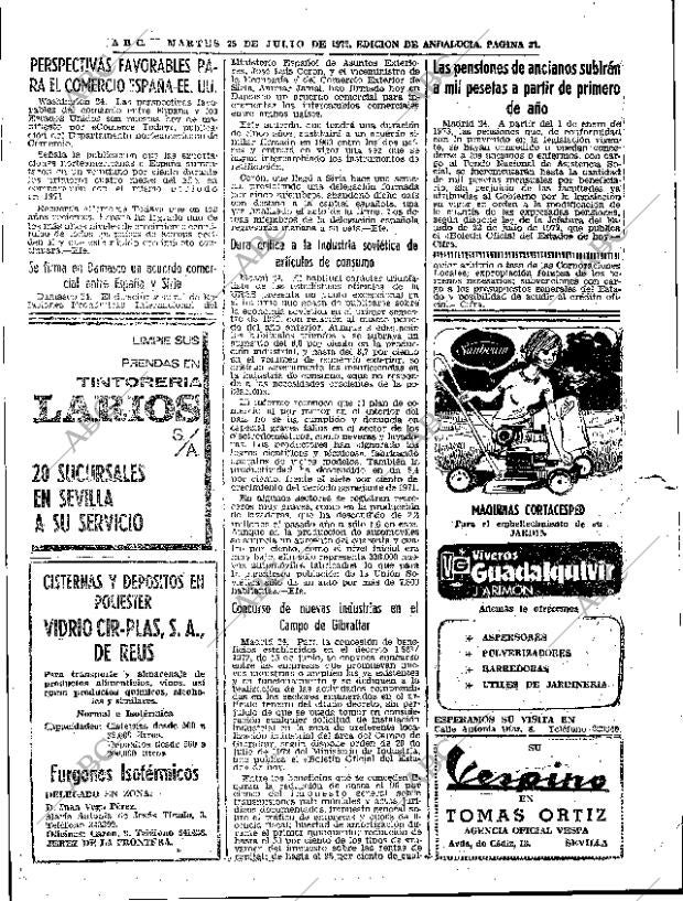 ABC SEVILLA 25-07-1972 página 27
