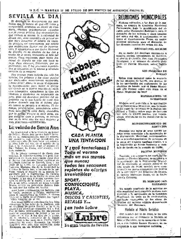 ABC SEVILLA 25-07-1972 página 31