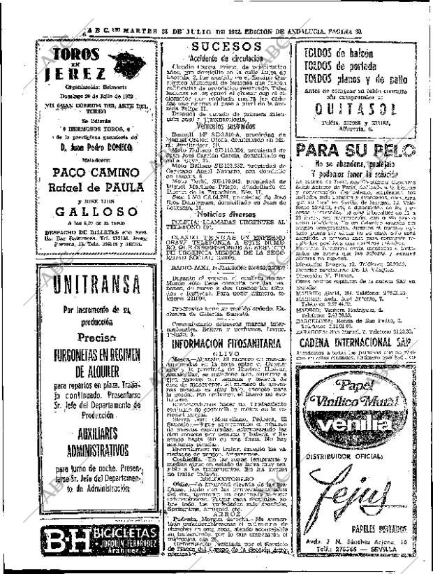 ABC SEVILLA 25-07-1972 página 32