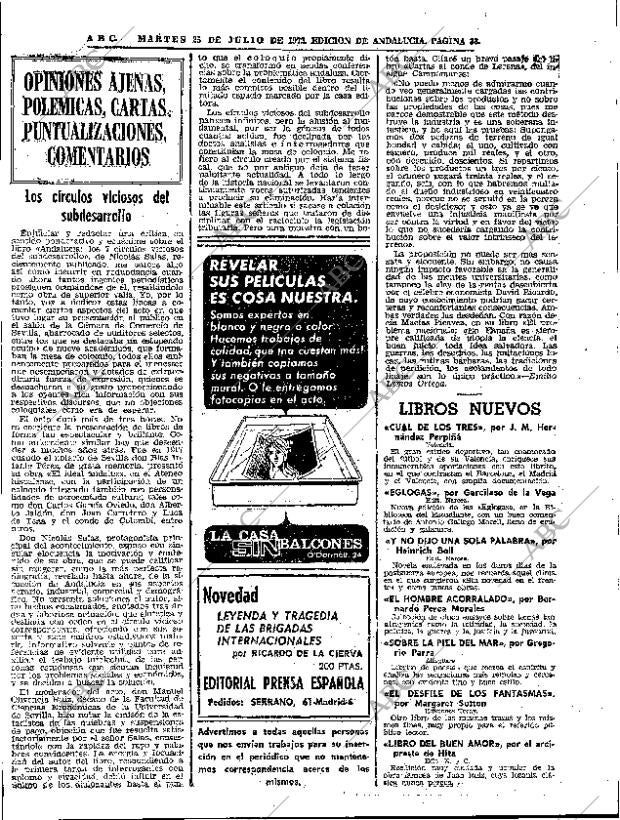 ABC SEVILLA 25-07-1972 página 33