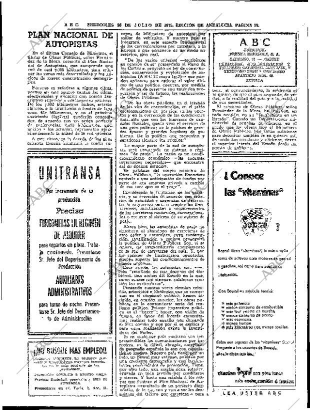 ABC SEVILLA 26-07-1972 página 22