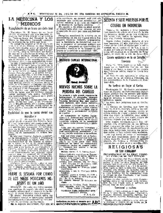ABC SEVILLA 26-07-1972 página 33