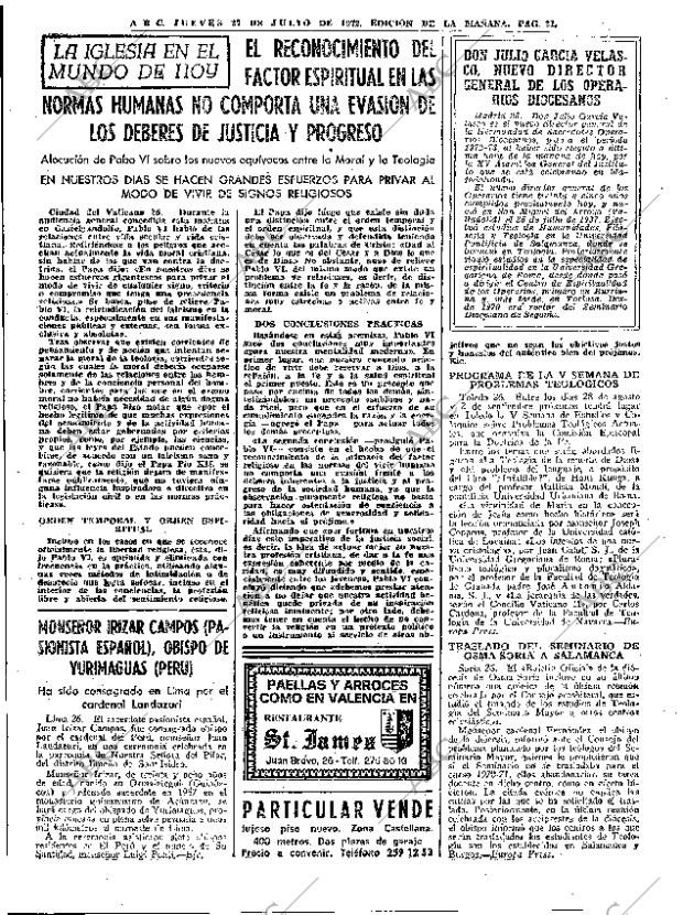 ABC MADRID 27-07-1972 página 21