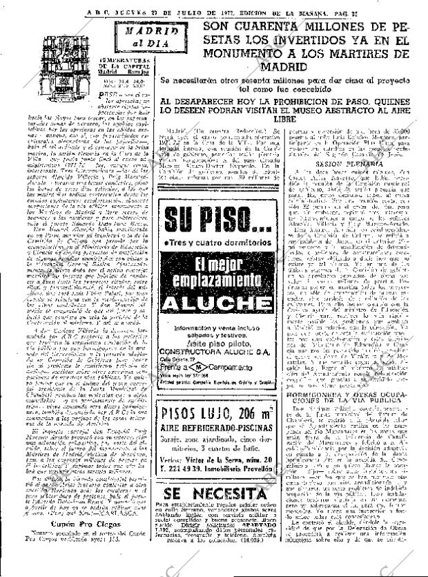 ABC MADRID 27-07-1972 página 31