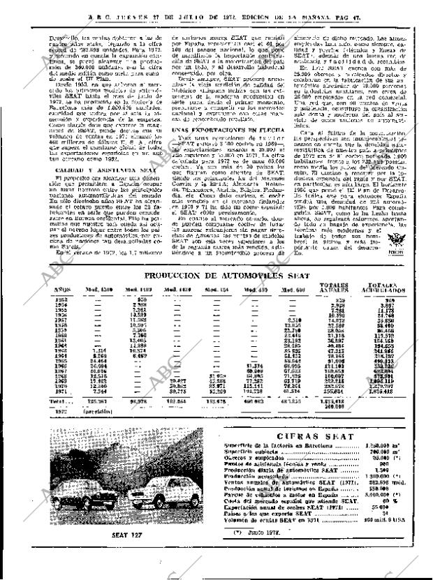 ABC MADRID 27-07-1972 página 47