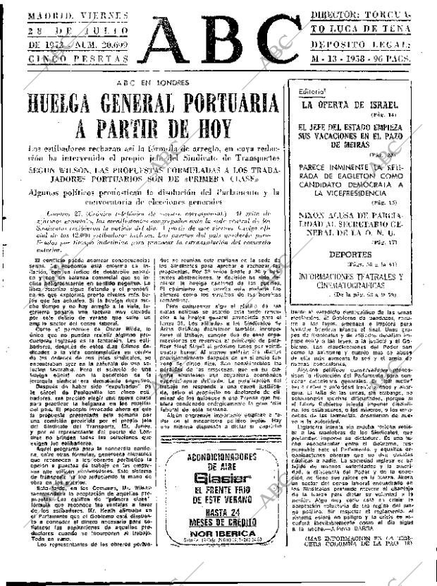 ABC MADRID 28-07-1972 página 13