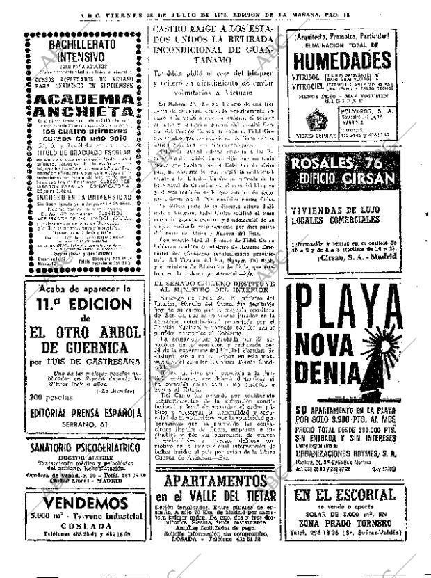 ABC MADRID 28-07-1972 página 16