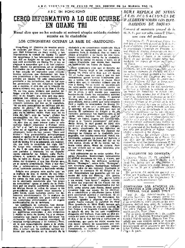 ABC MADRID 28-07-1972 página 17