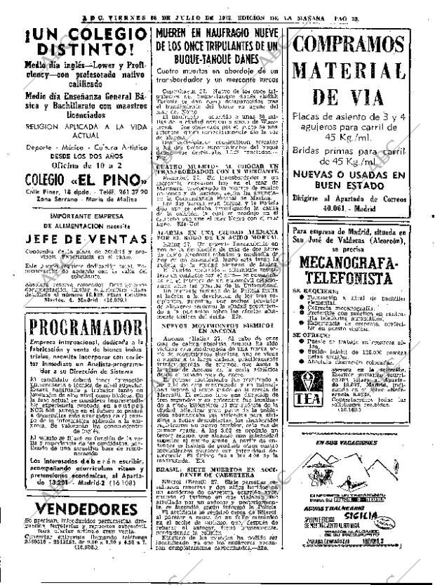 ABC MADRID 28-07-1972 página 22