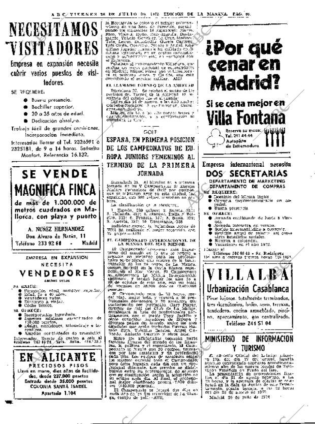 ABC MADRID 28-07-1972 página 56
