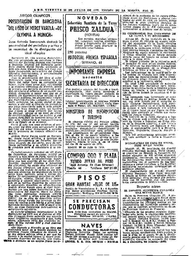 ABC MADRID 28-07-1972 página 58