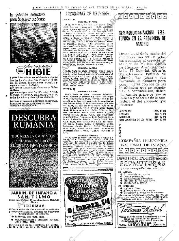 ABC MADRID 28-07-1972 página 70