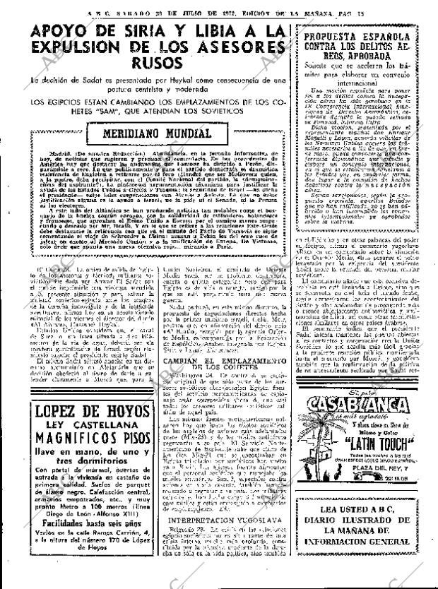 ABC MADRID 29-07-1972 página 15