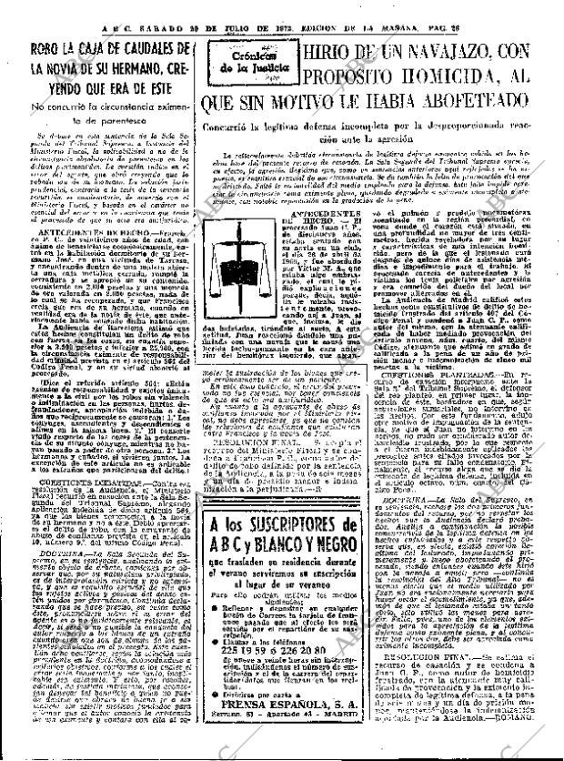 ABC MADRID 29-07-1972 página 26
