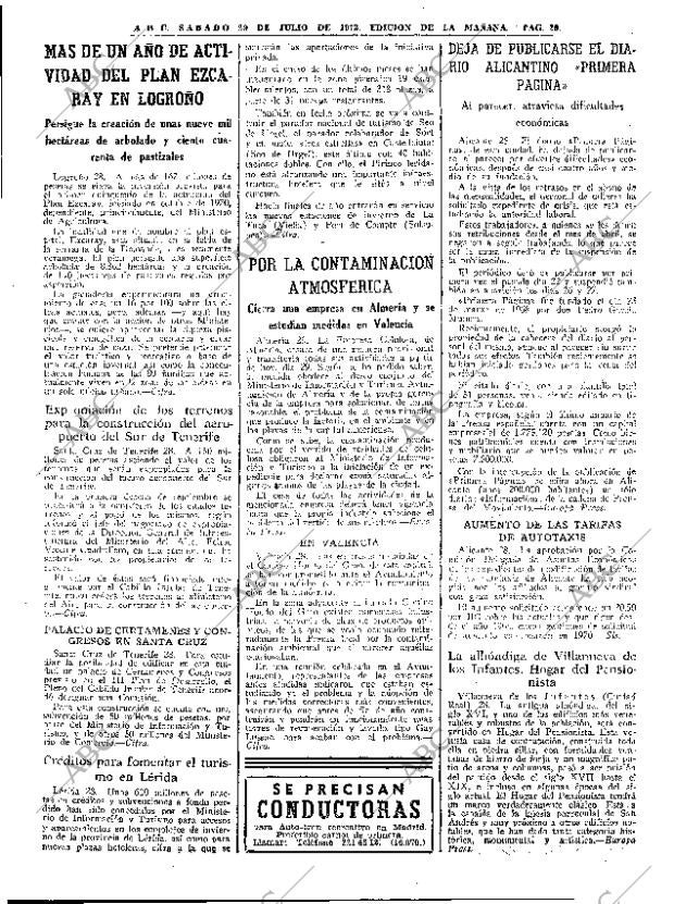 ABC MADRID 29-07-1972 página 29