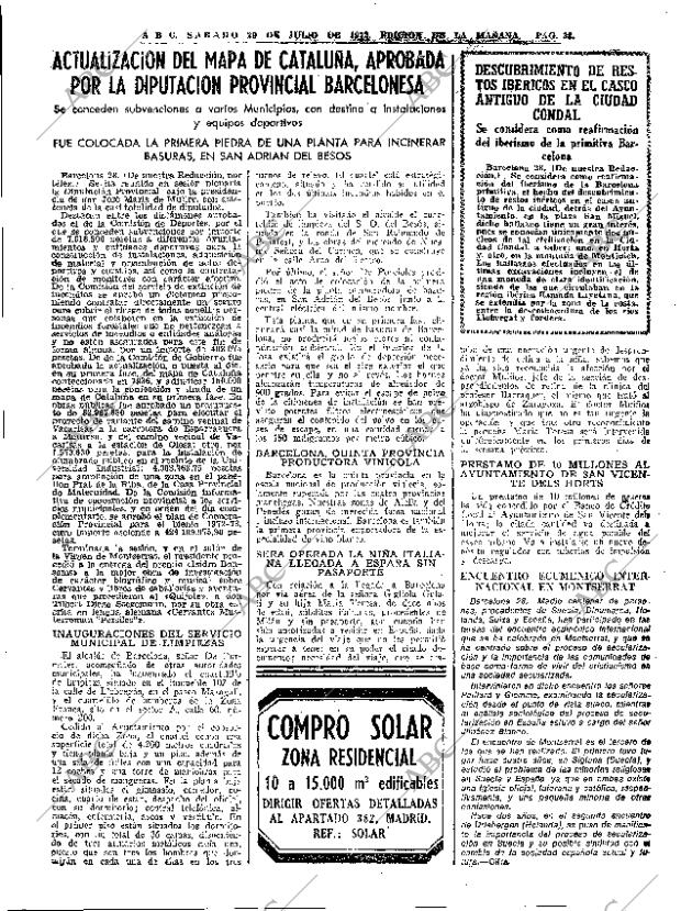 ABC MADRID 29-07-1972 página 33