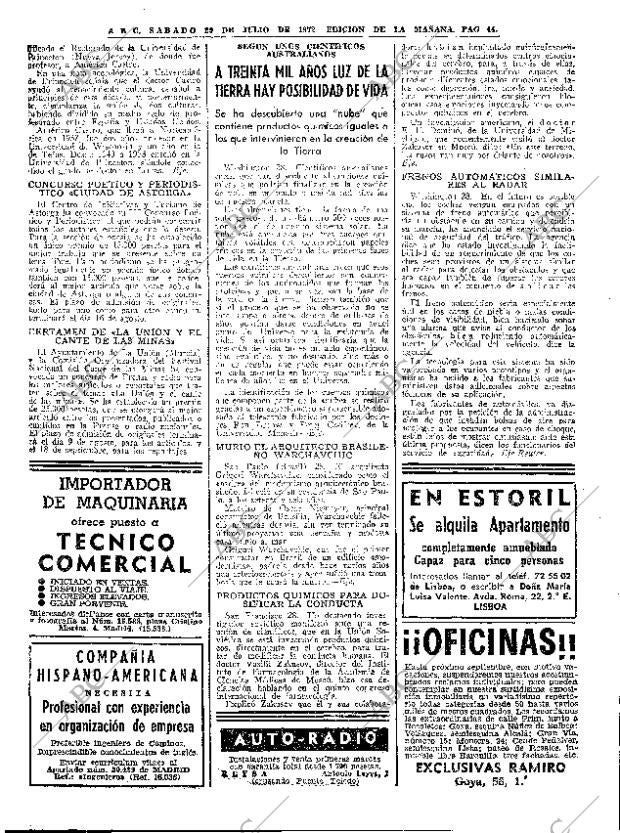 ABC MADRID 29-07-1972 página 44
