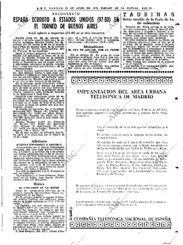 ABC MADRID 29-07-1972 página 61