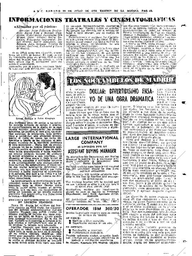 ABC MADRID 29-07-1972 página 63