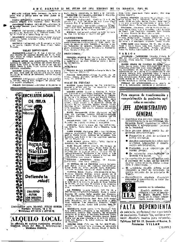 ABC MADRID 29-07-1972 página 68