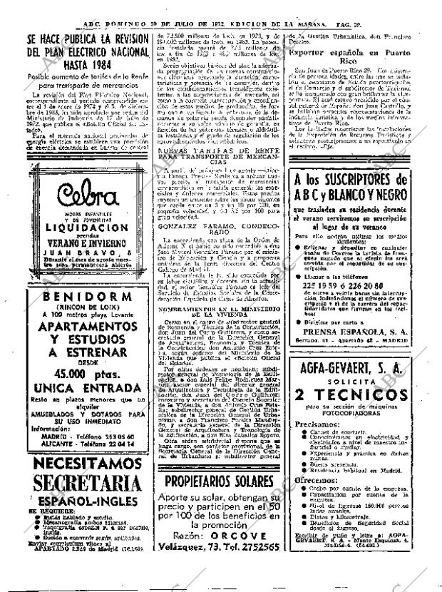 ABC MADRID 30-07-1972 página 22