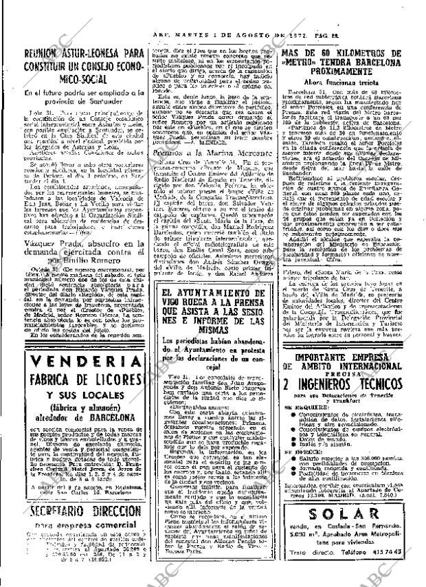 ABC MADRID 01-08-1972 página 28