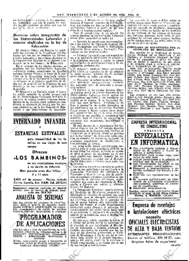 ABC MADRID 02-08-1972 página 20