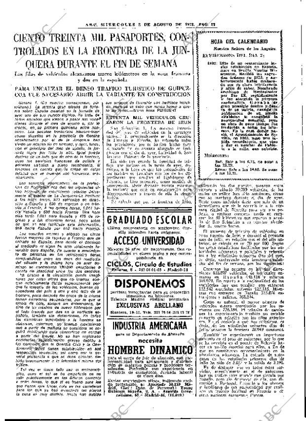 ABC MADRID 02-08-1972 página 23