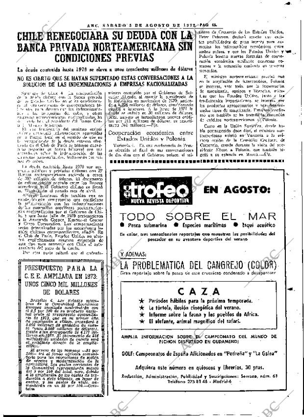 ABC MADRID 05-08-1972 página 45