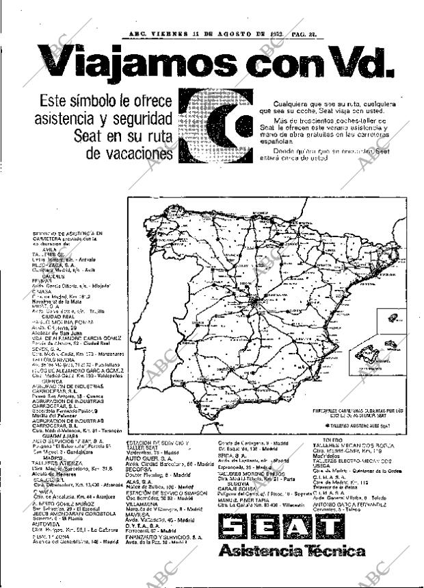 ABC MADRID 11-08-1972 página 22