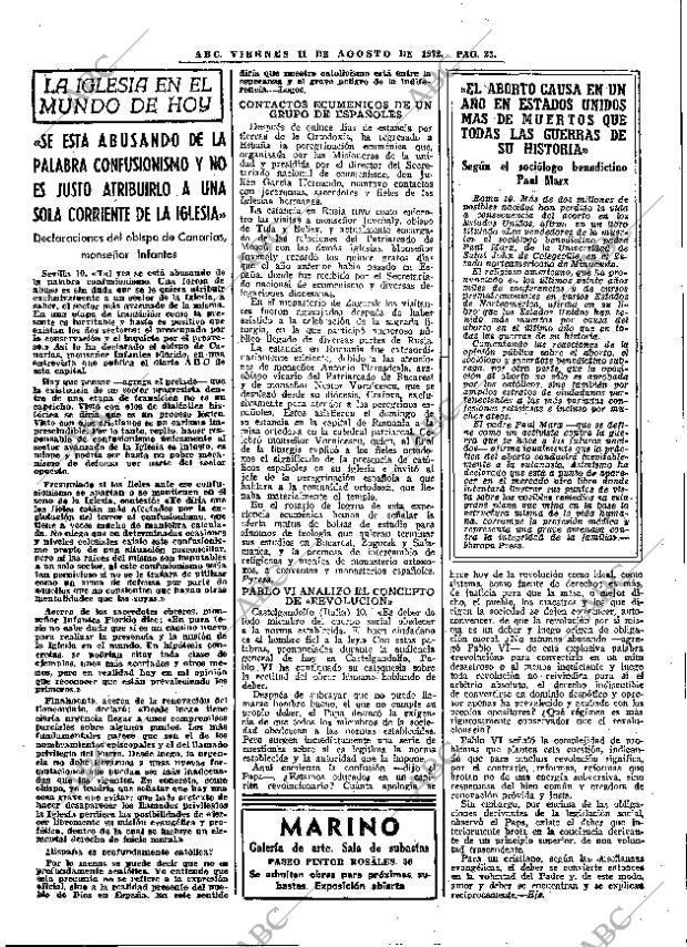 ABC MADRID 11-08-1972 página 23