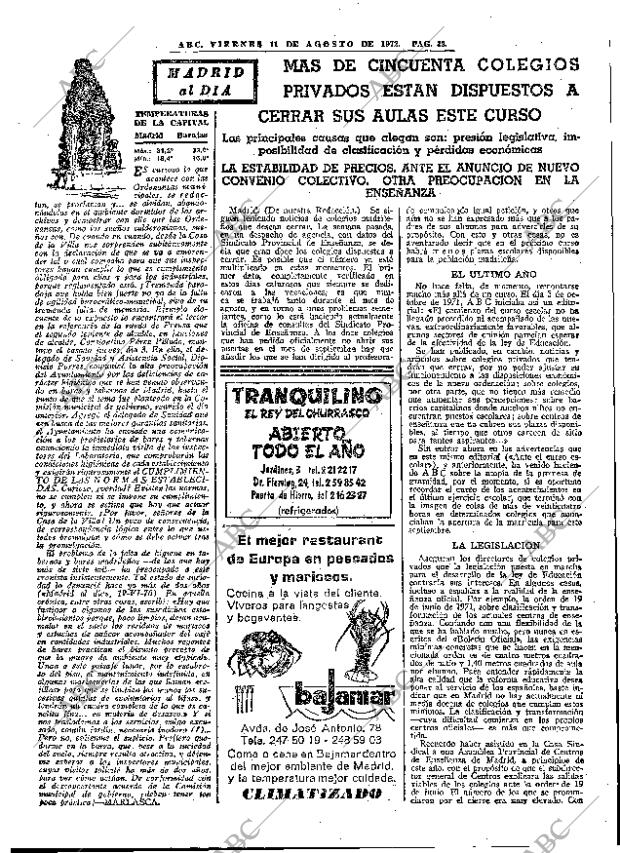 ABC MADRID 11-08-1972 página 33