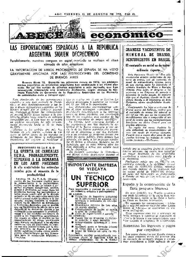 ABC MADRID 11-08-1972 página 41