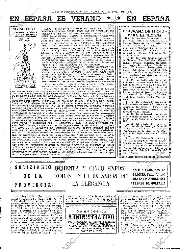 ABC MADRID 13-08-1972 página 28