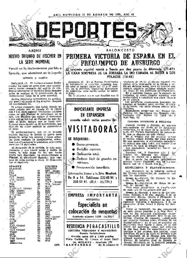 ABC MADRID 13-08-1972 página 43