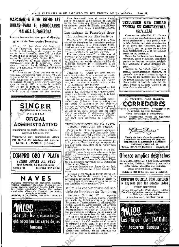 ABC MADRID 18-08-1972 página 28